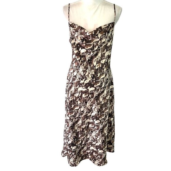 Expressions By California Dynasty Slip Nightgown Womens Size Medium Snake Print - Picture 11 of 12